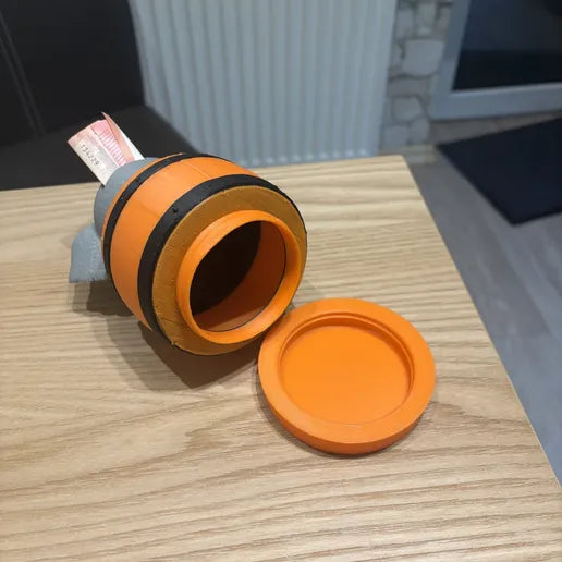 Elefant Spardose geöffnet